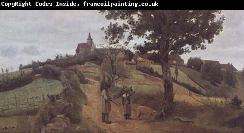 Jean Baptiste Camille  Corot Saint-Andre en Morvan (mk11)